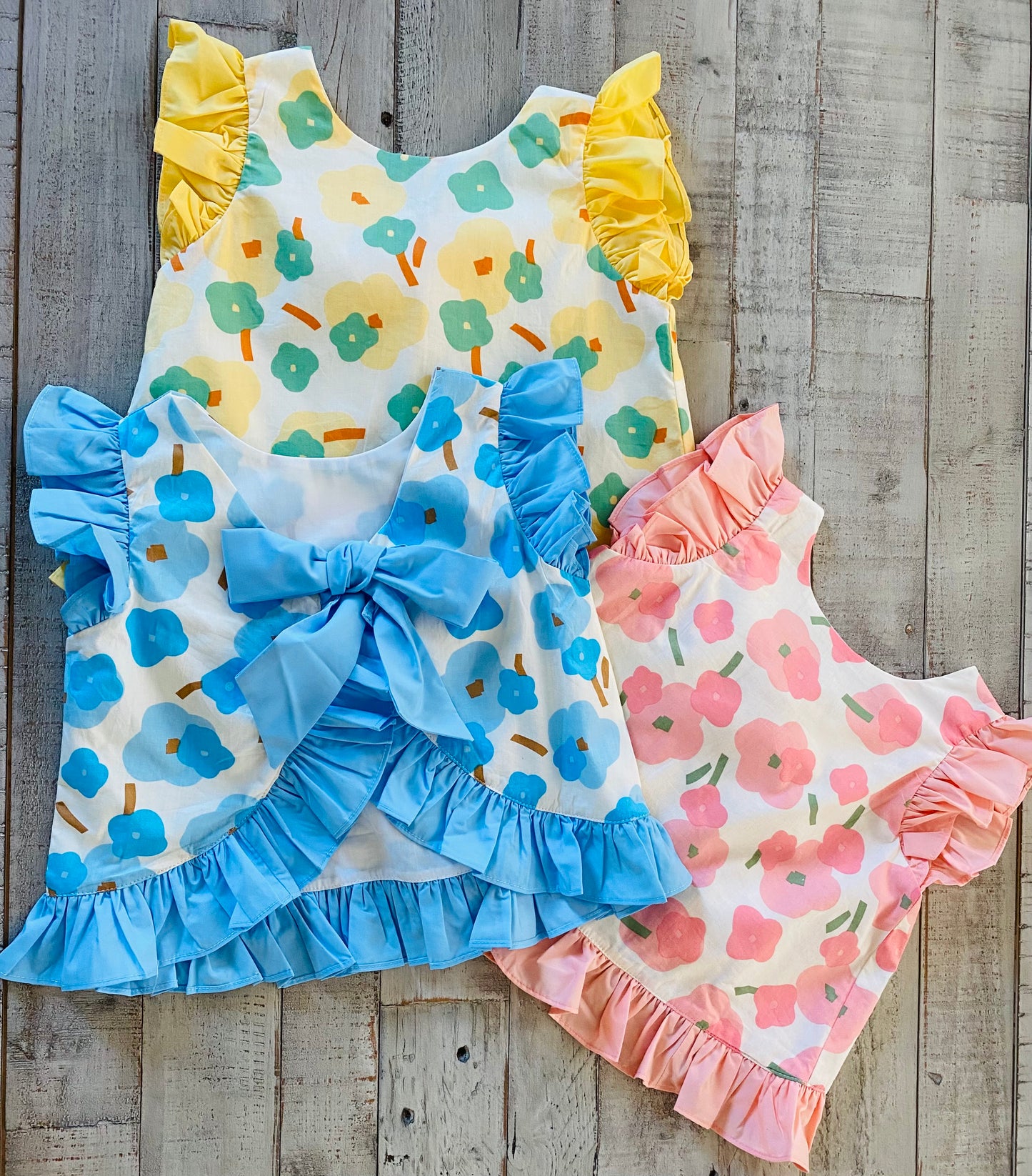 Simple Floral Diaper Set