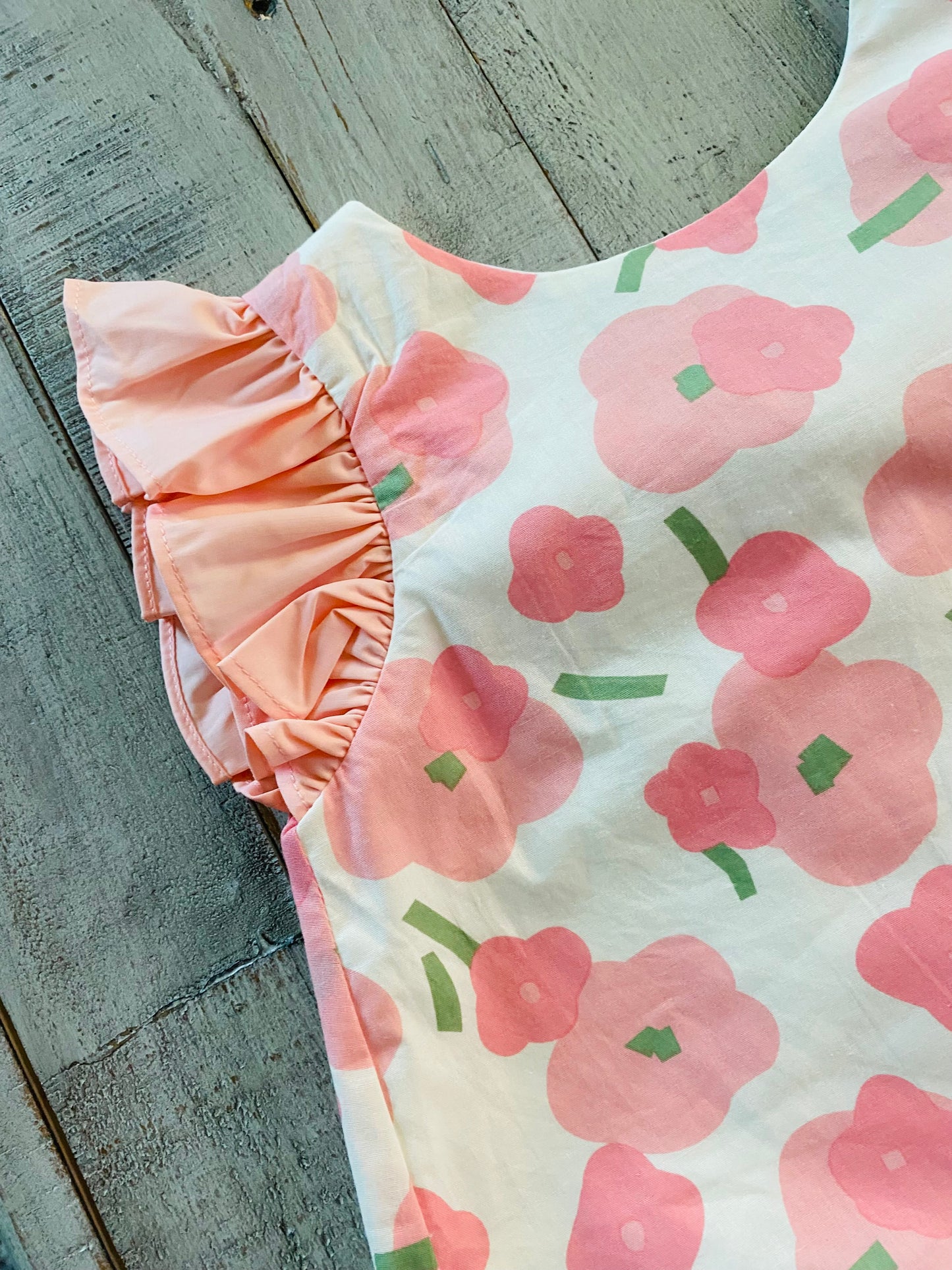 Simple Floral Diaper Set