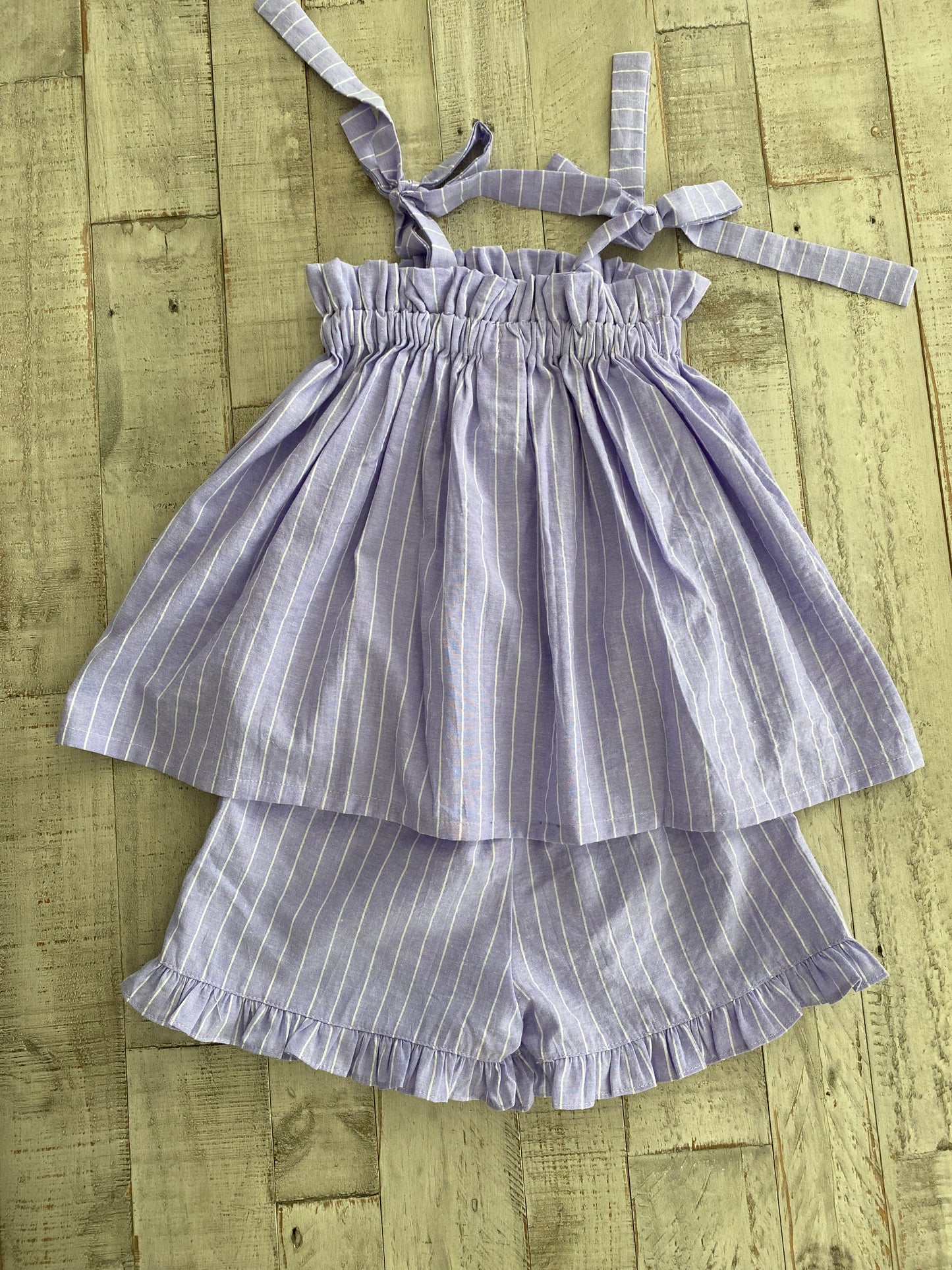 Summer Pin Striped Short Set