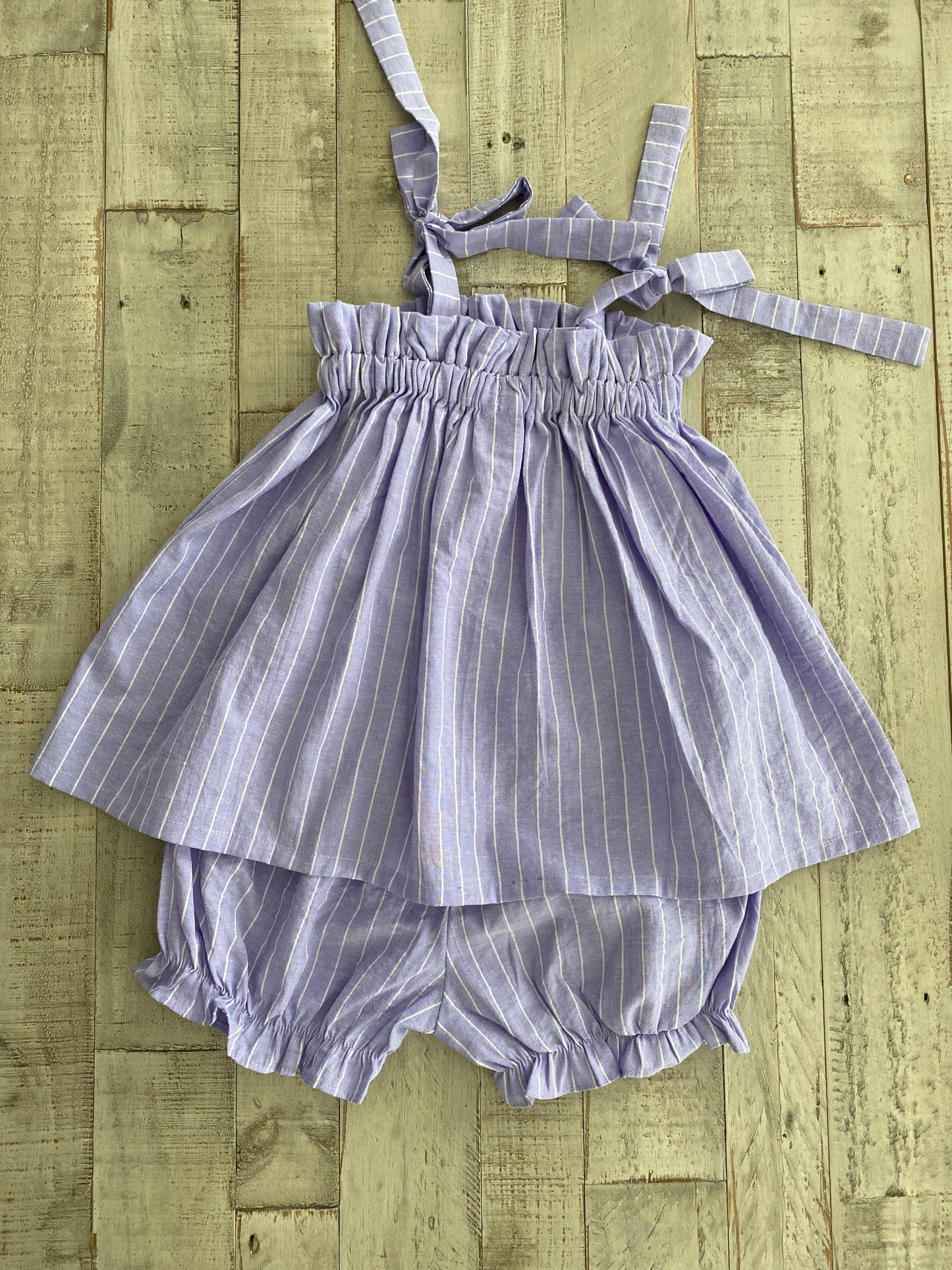Summer Pin Striped Bloomer Set