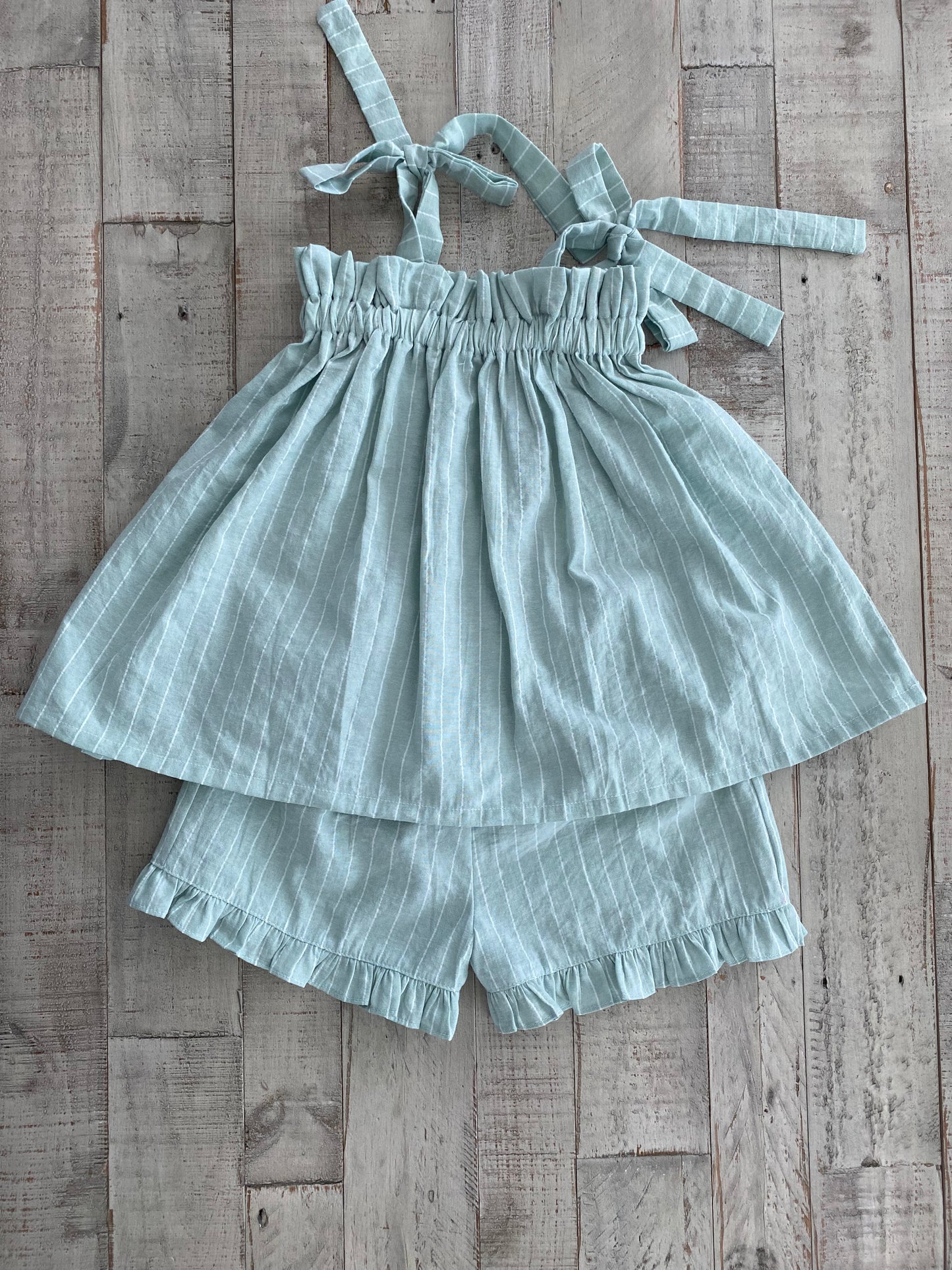 Summer Pin Striped Short Set
