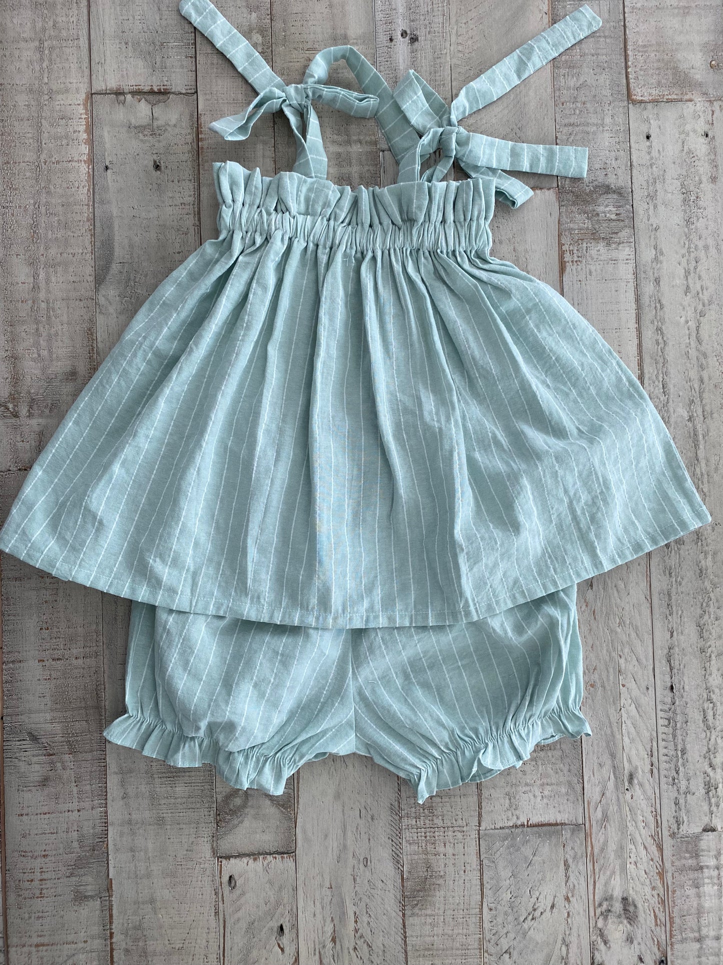 Summer Pin Striped Bloomer Set