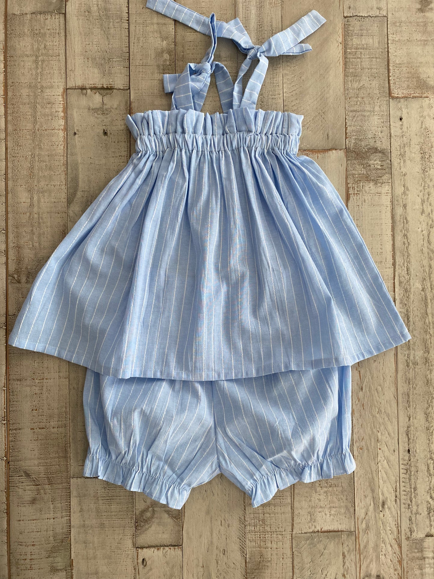Summer Pin Striped Bloomer Set