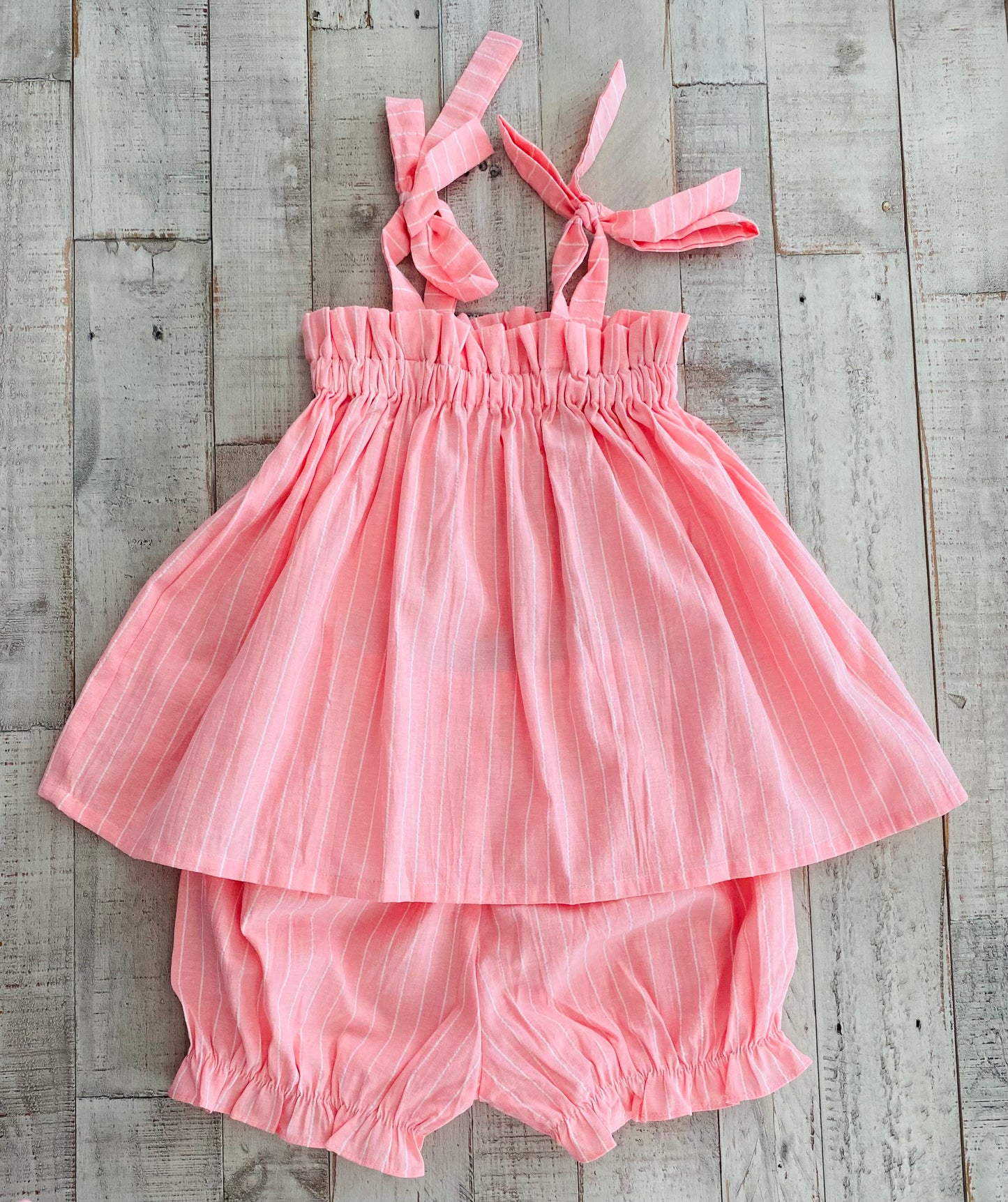 Summer Pin Striped Bloomer Set