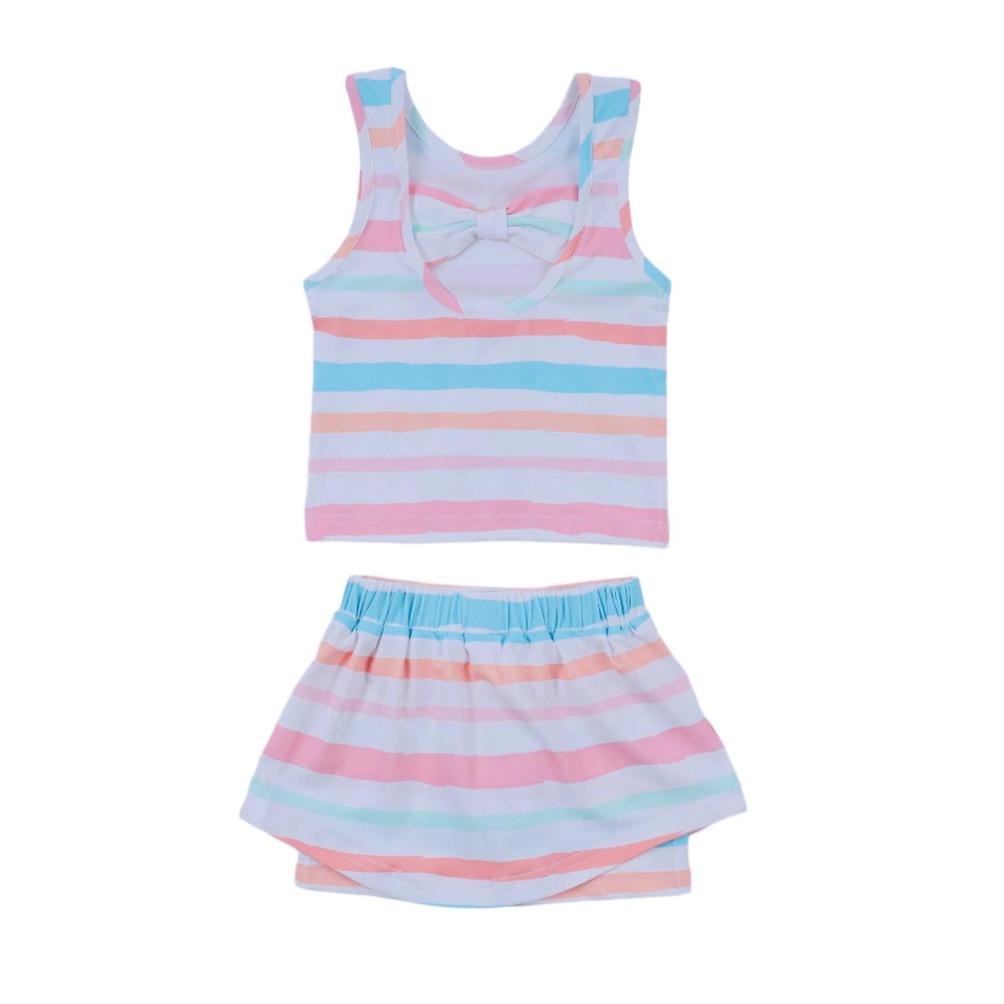 Tennis Stripe Skort Set