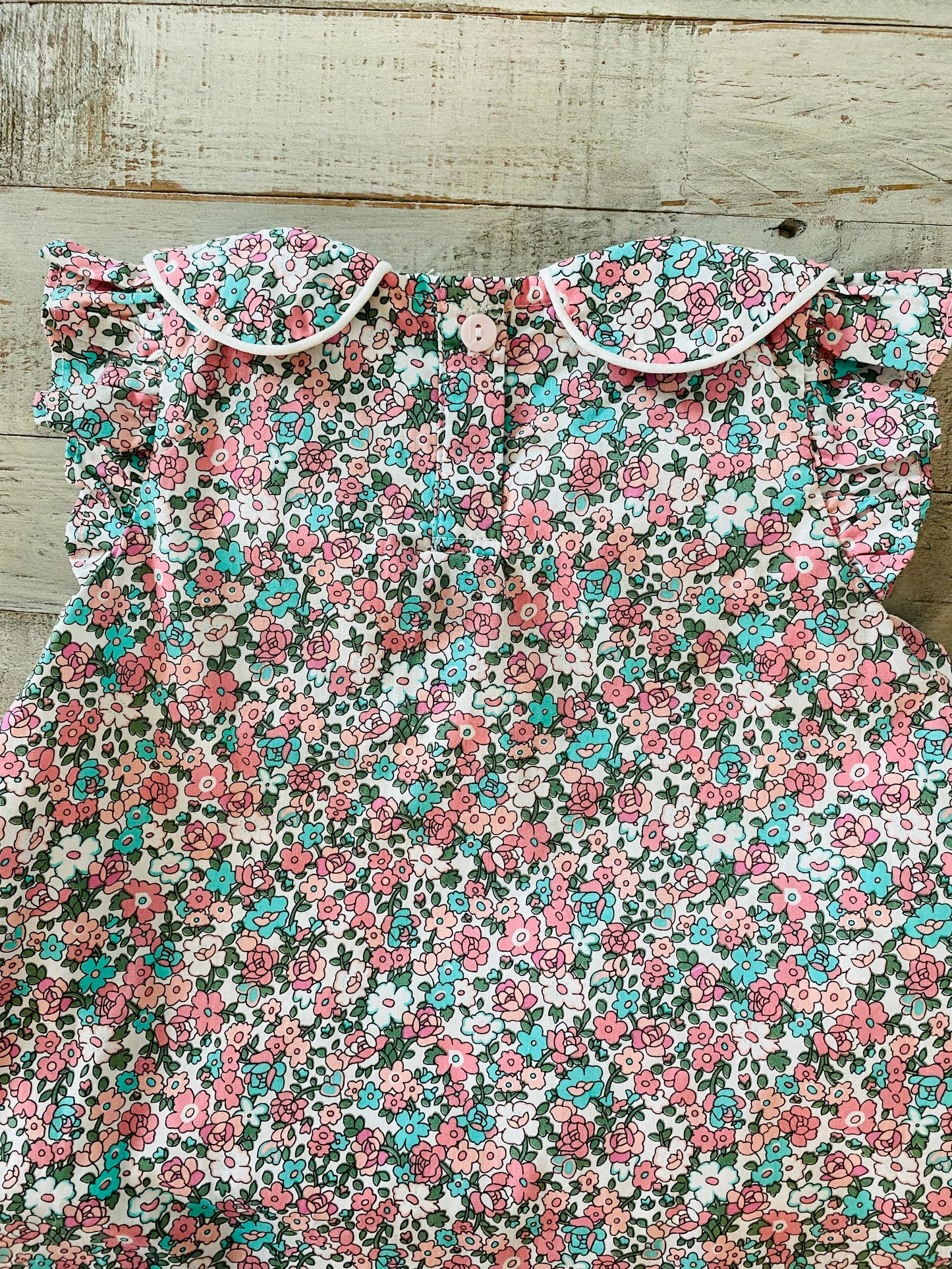 Floral Pin Stripe Diaper Set
