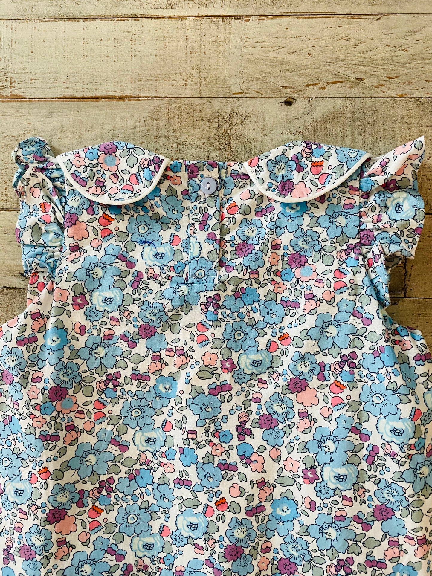 Floral Pin Stripe Diaper Set