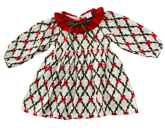 Holly Berry Ribbon Dress