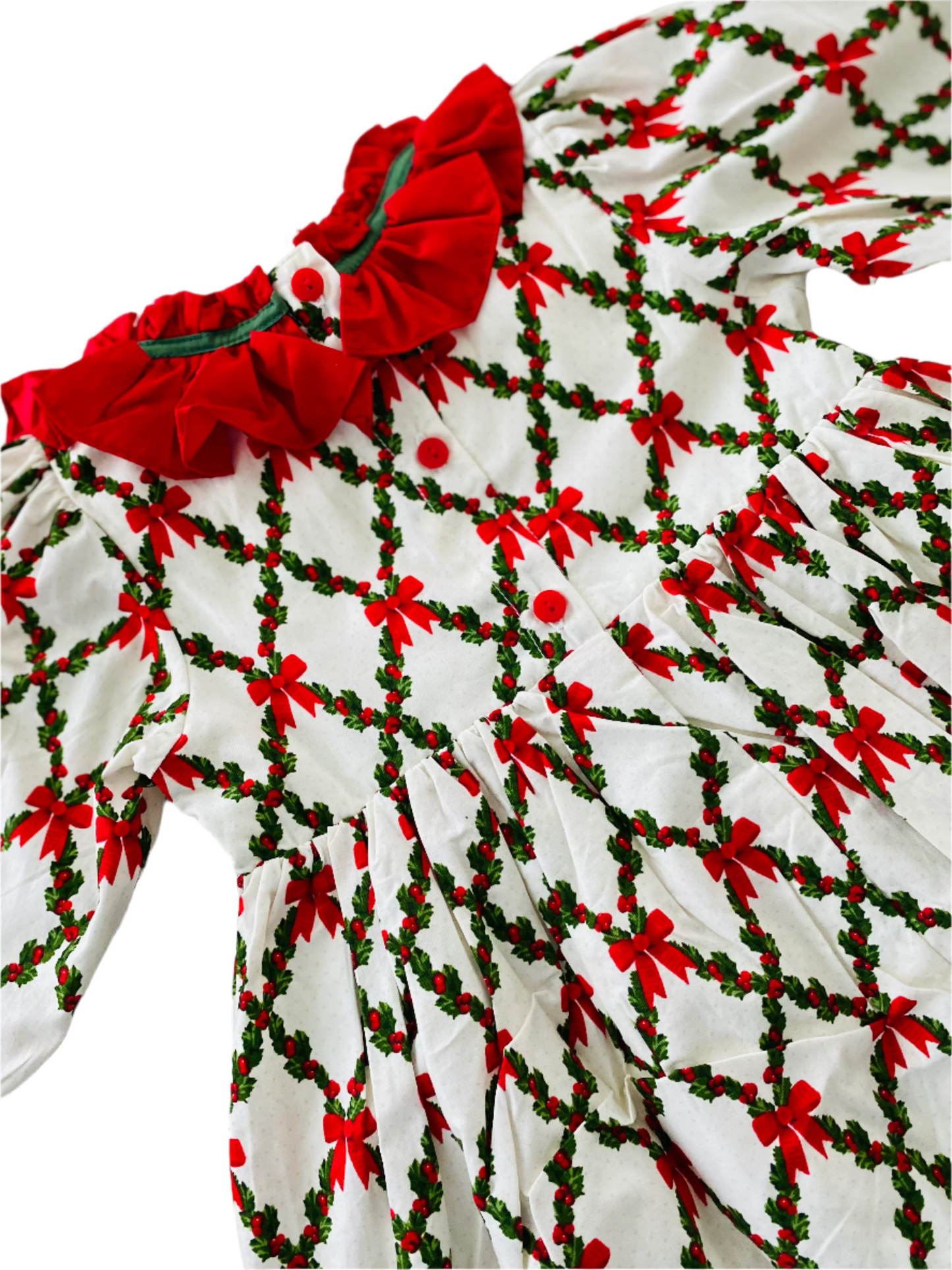 Holly Berry Ribbon Dress