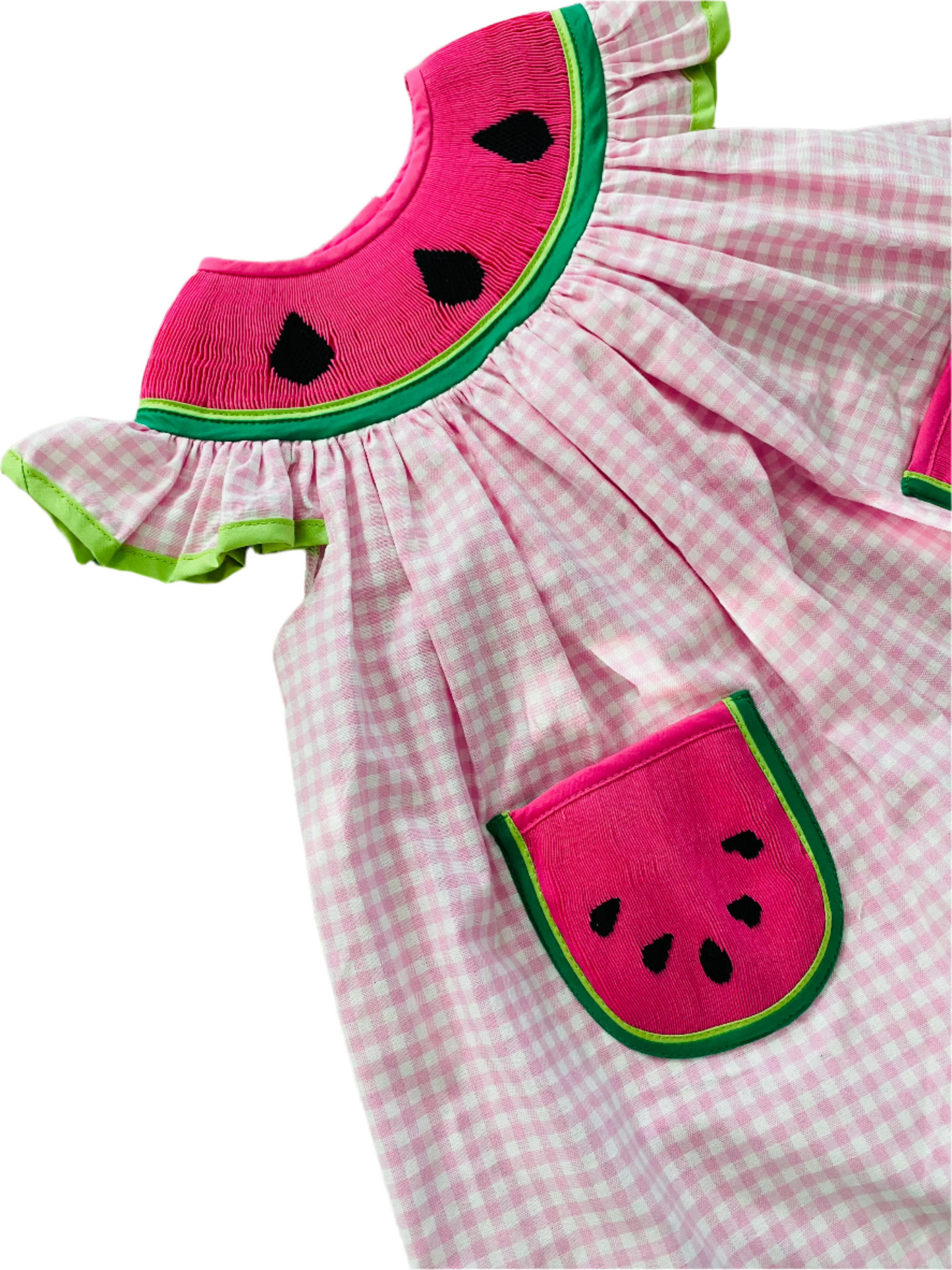 Watermelon Smocked Dress