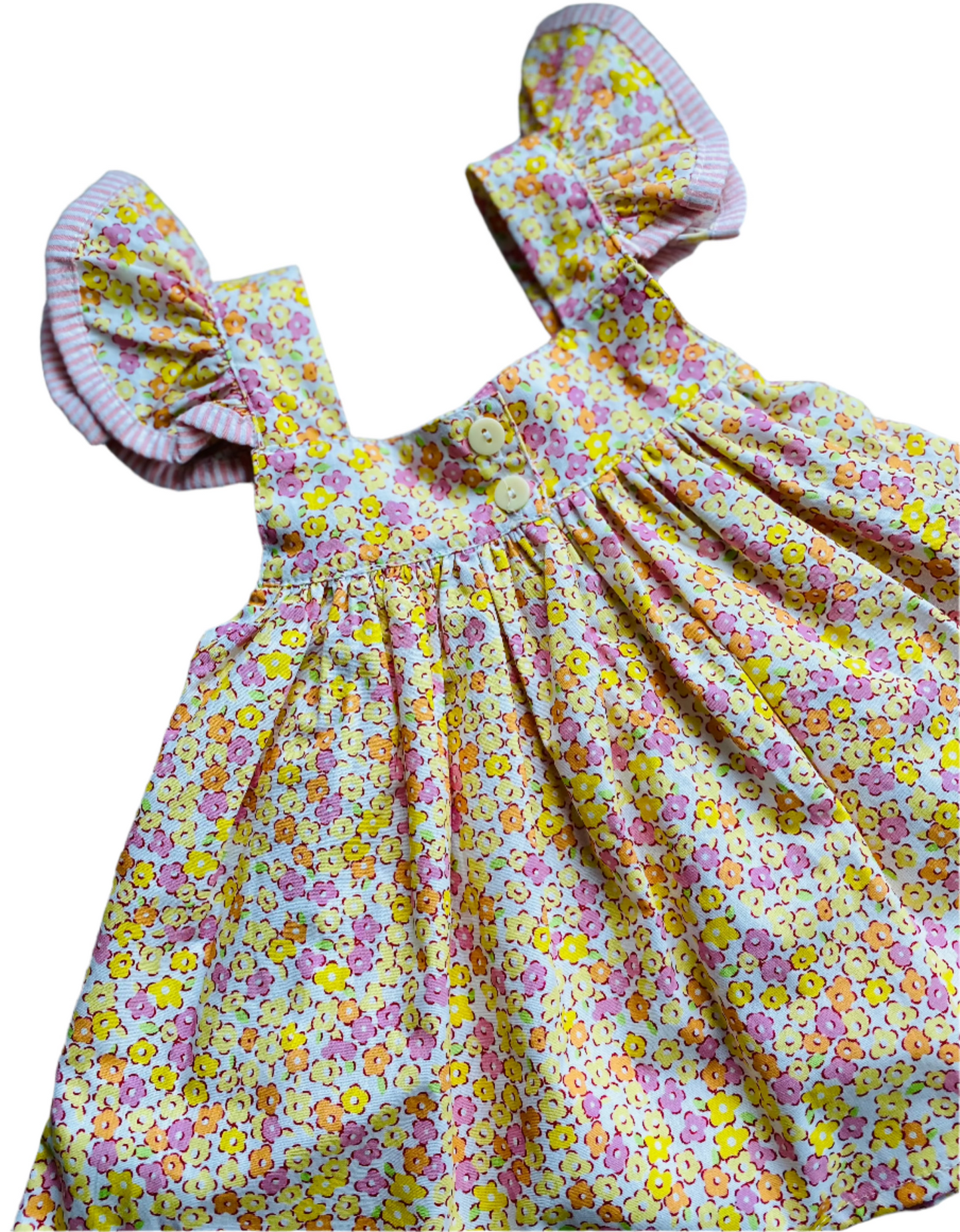 Floral Flourish Short Set, Yellow/Orange