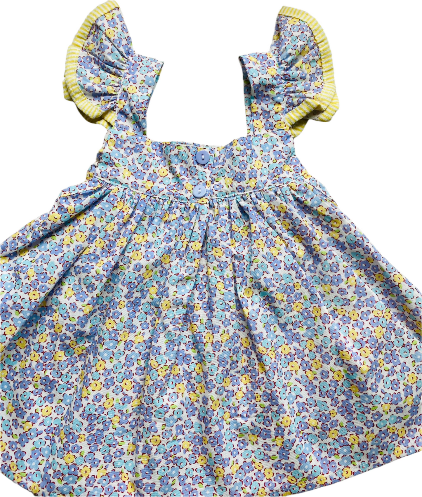 Floral Flourish Short Set, Blue/Yellow
