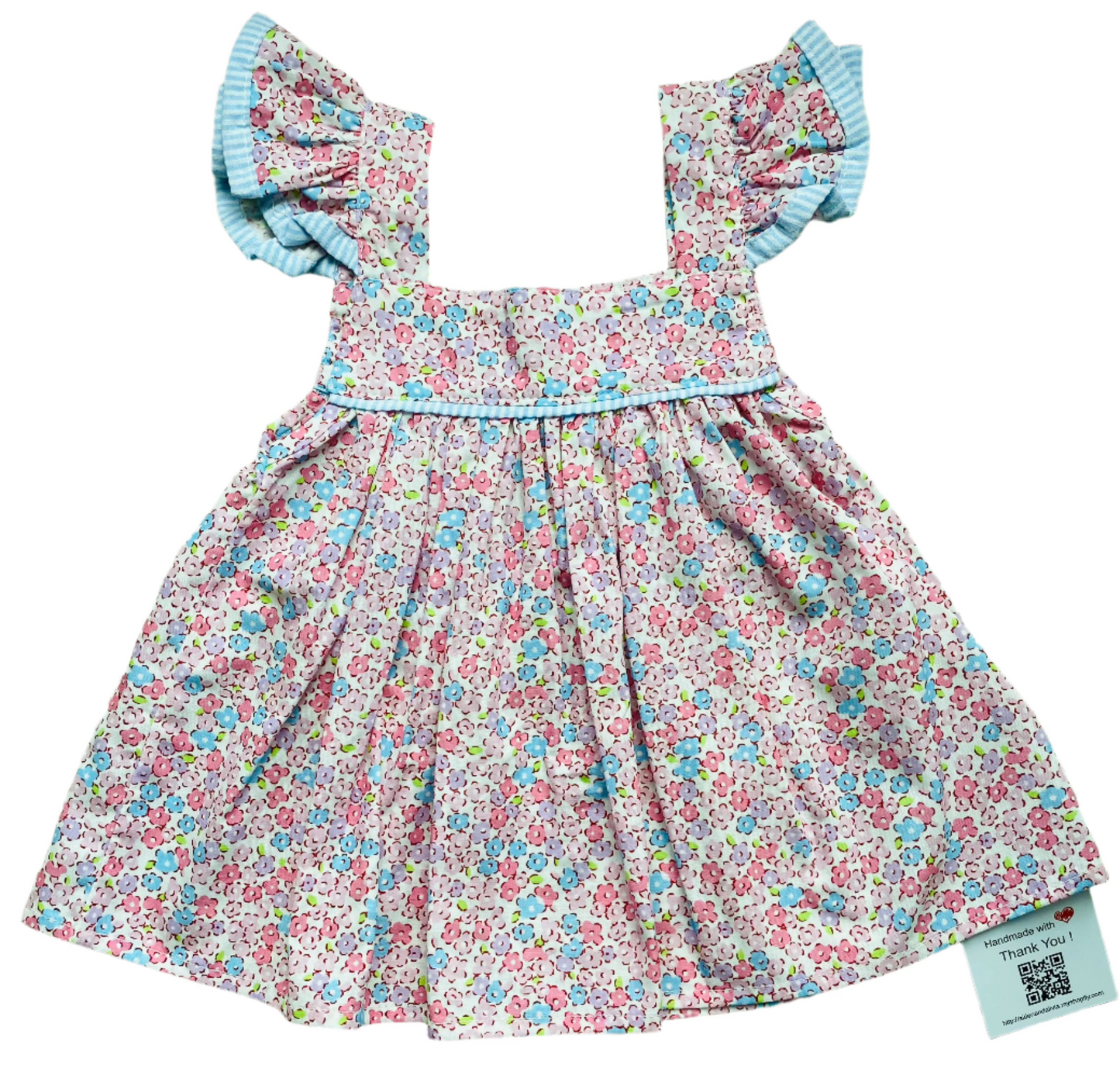 Floral Flourish Short Set, Pink/Blue