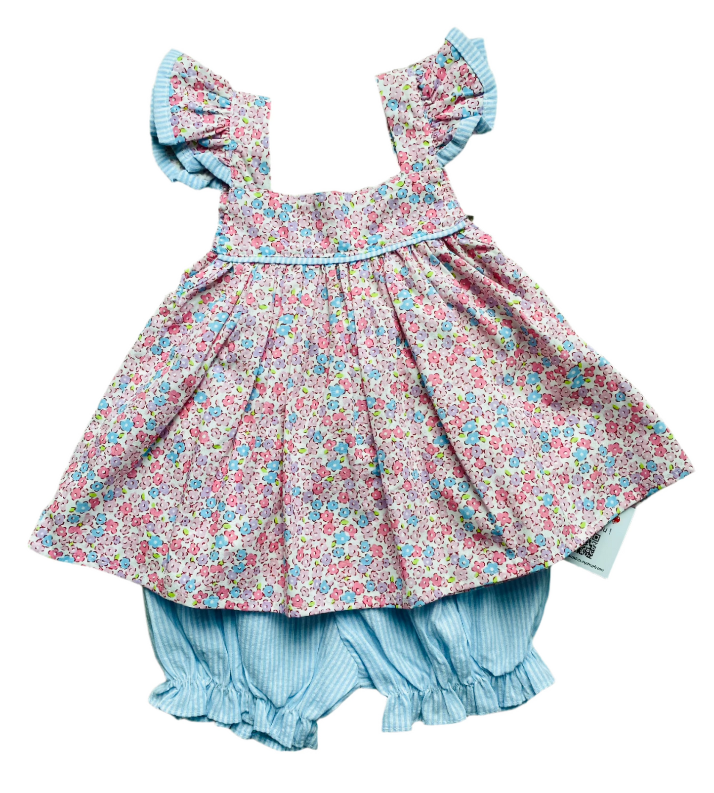 Floral Flourish Bloomer Set, Pink/Blue