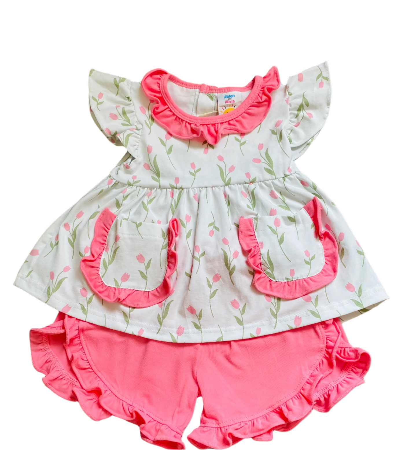 Tulip Short Set, Pink