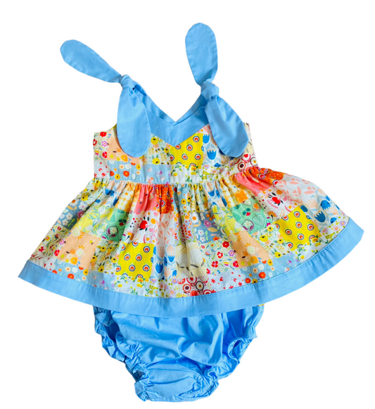 Blooming Diaper Set, Blue