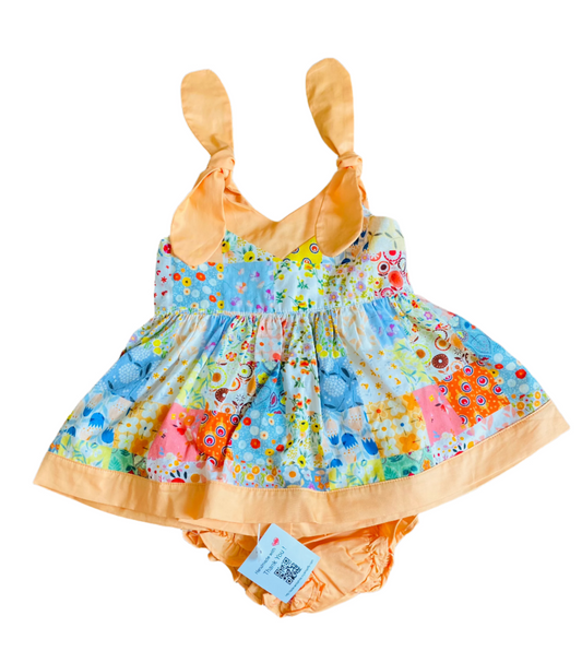 Blooming Diaper Set, Orange