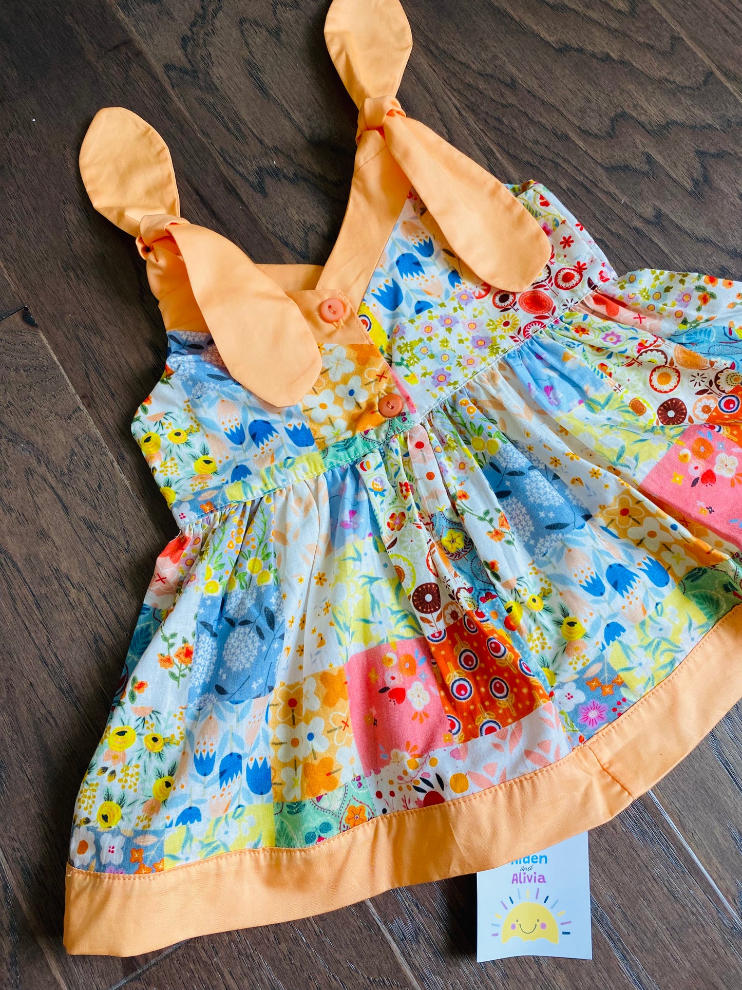 Blooming Diaper Set, Orange