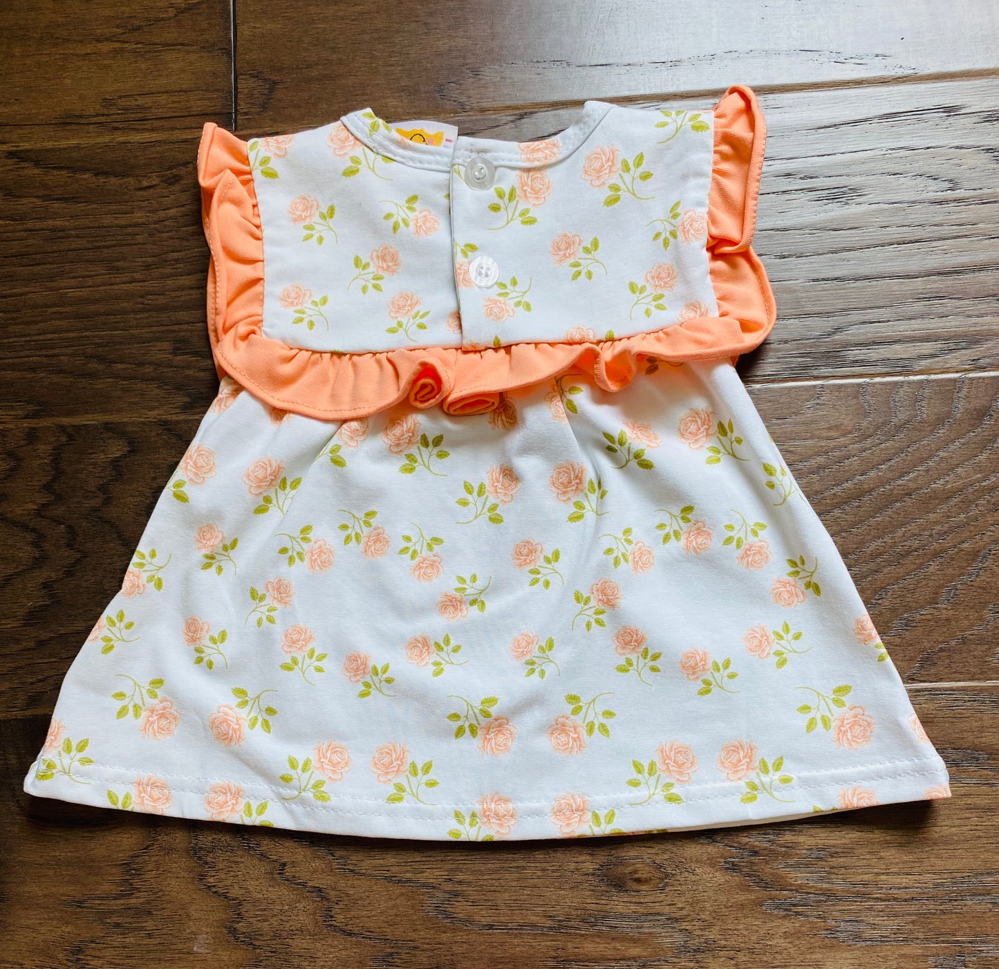 Flower Diaper Set, Orange