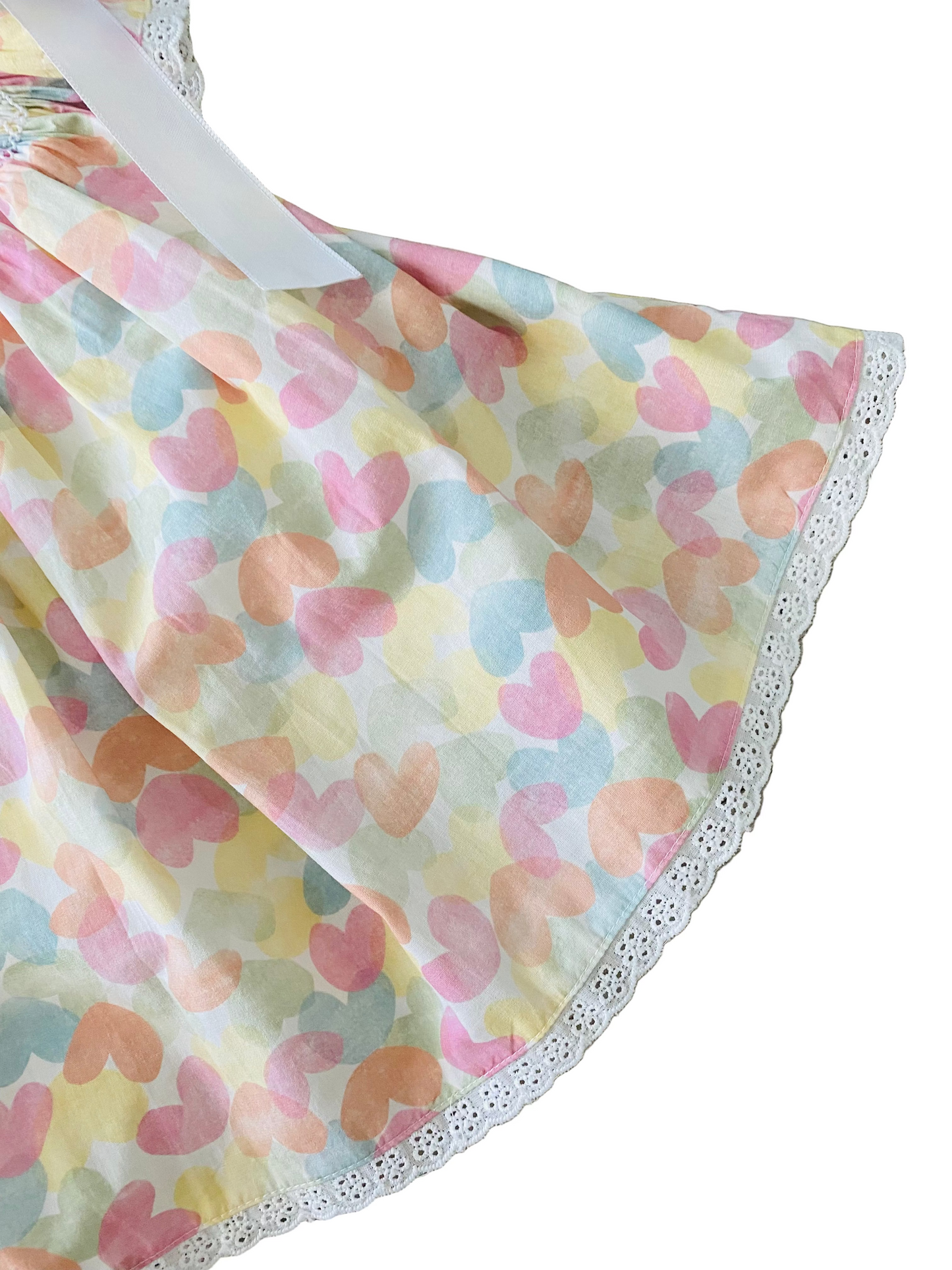 Hearts Of Many Color Smock Diaper Set
