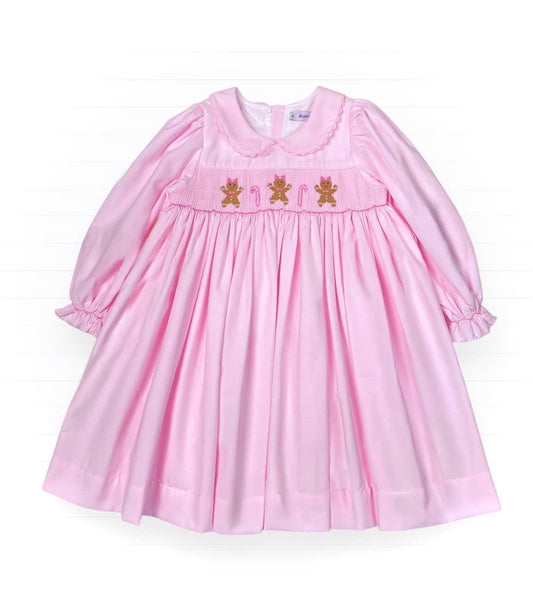 Triple Gingerbread Girl Dress, Pink