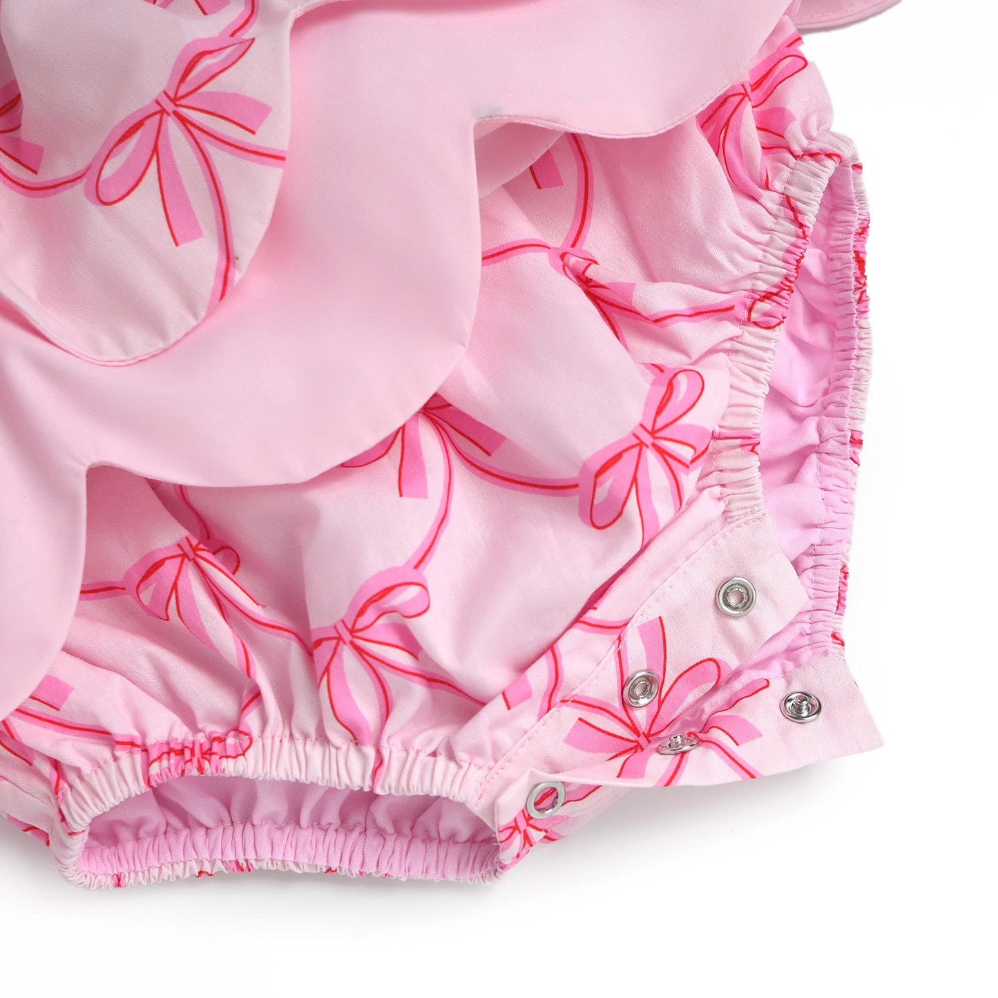 Holly Jolly Smocked Bubble, Pink