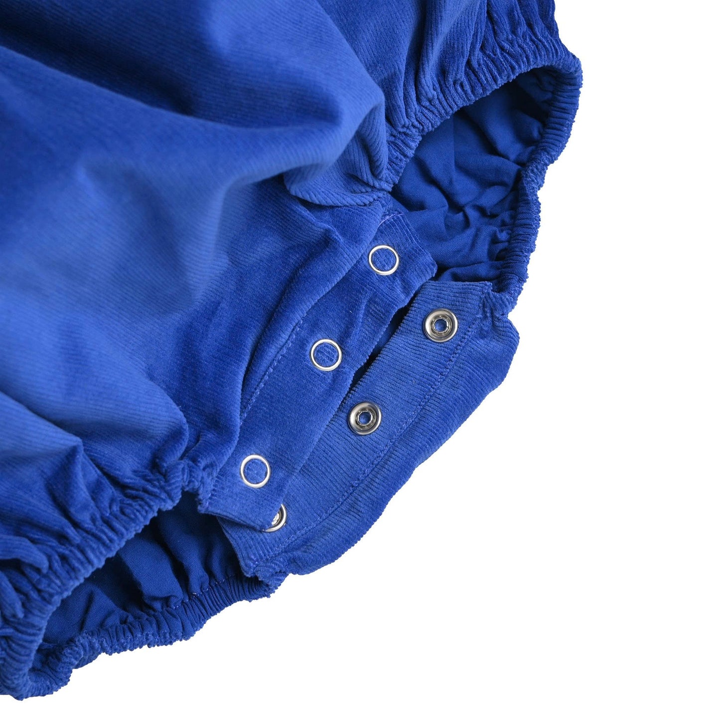 Santa & Reindeers Smocked Bubble, Blue