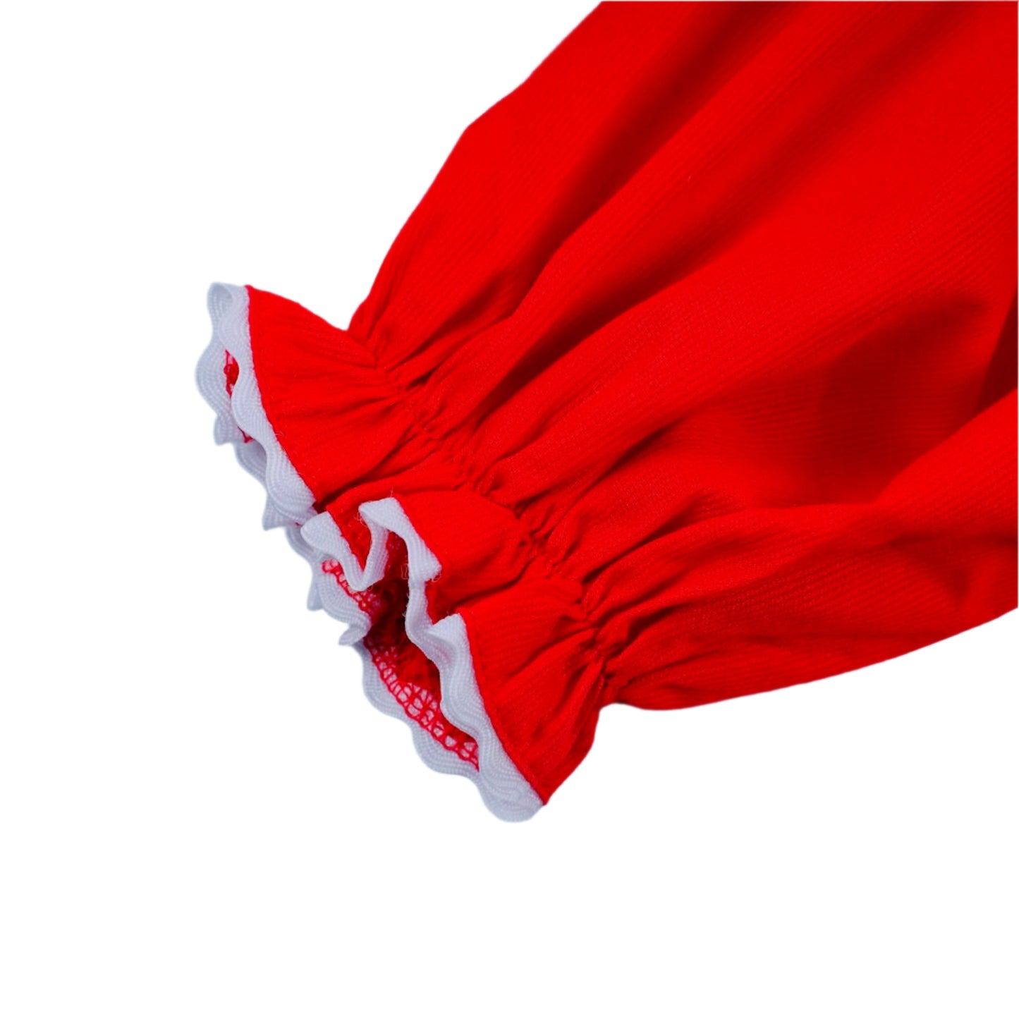 Grinch Candy Cane Smocked, Red