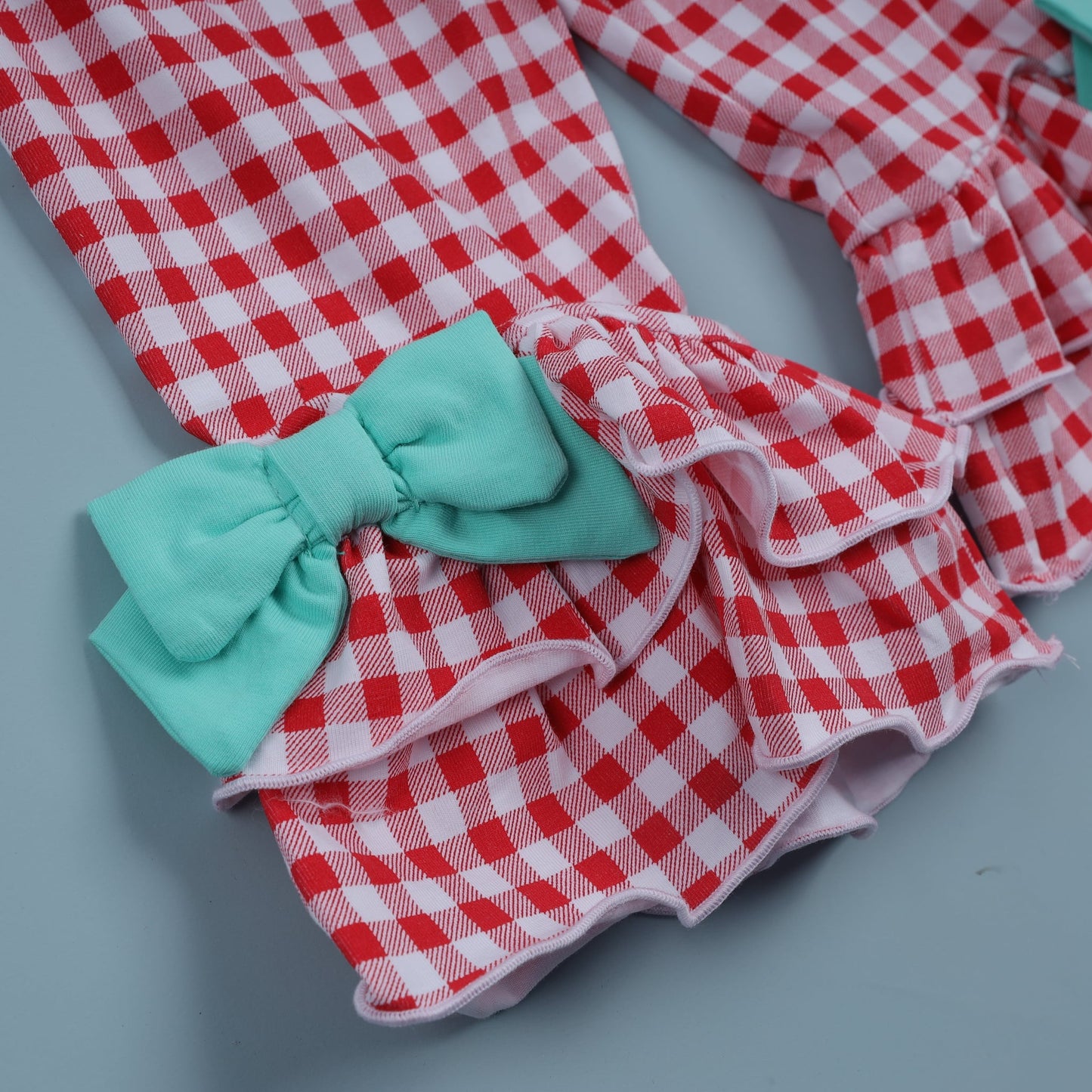 Santa Milk Cookie Pant Set, Turquoise