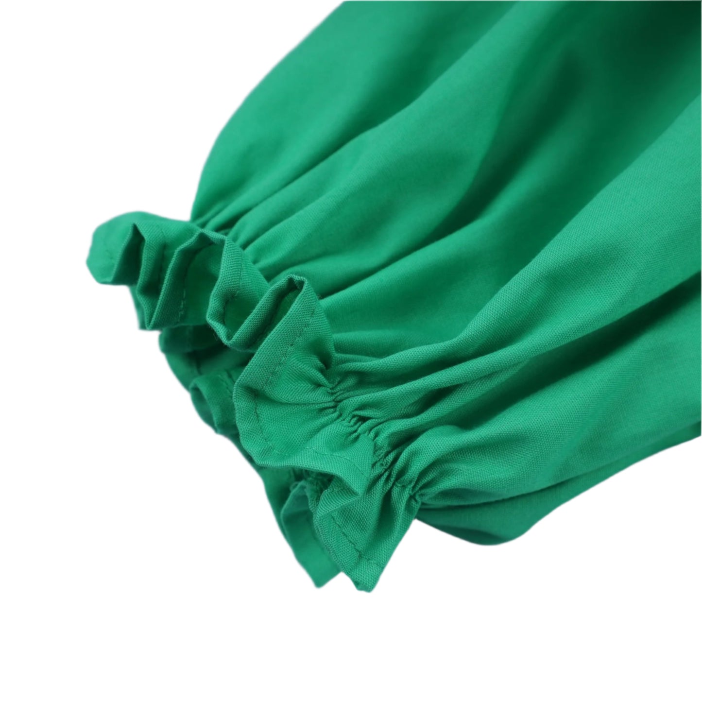Santa Claus Smocked Dress, Green
