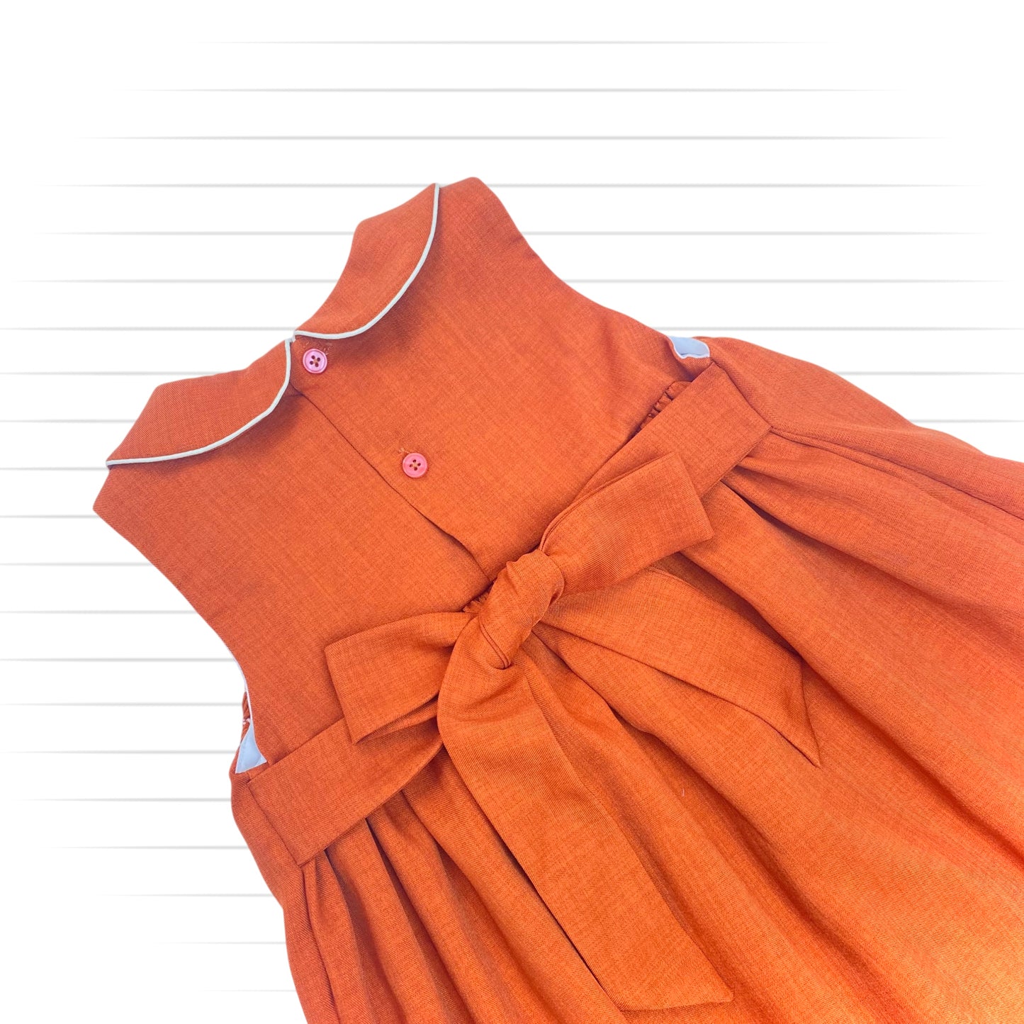 Falling Floral Dress, Orange/Brown