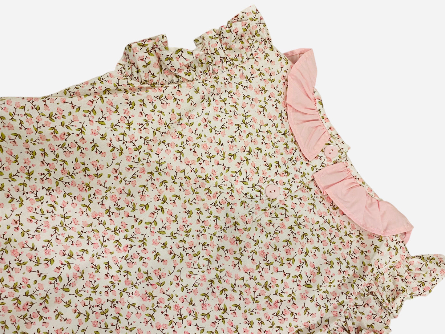 Floral Flutter Side Tie Bloomer Set