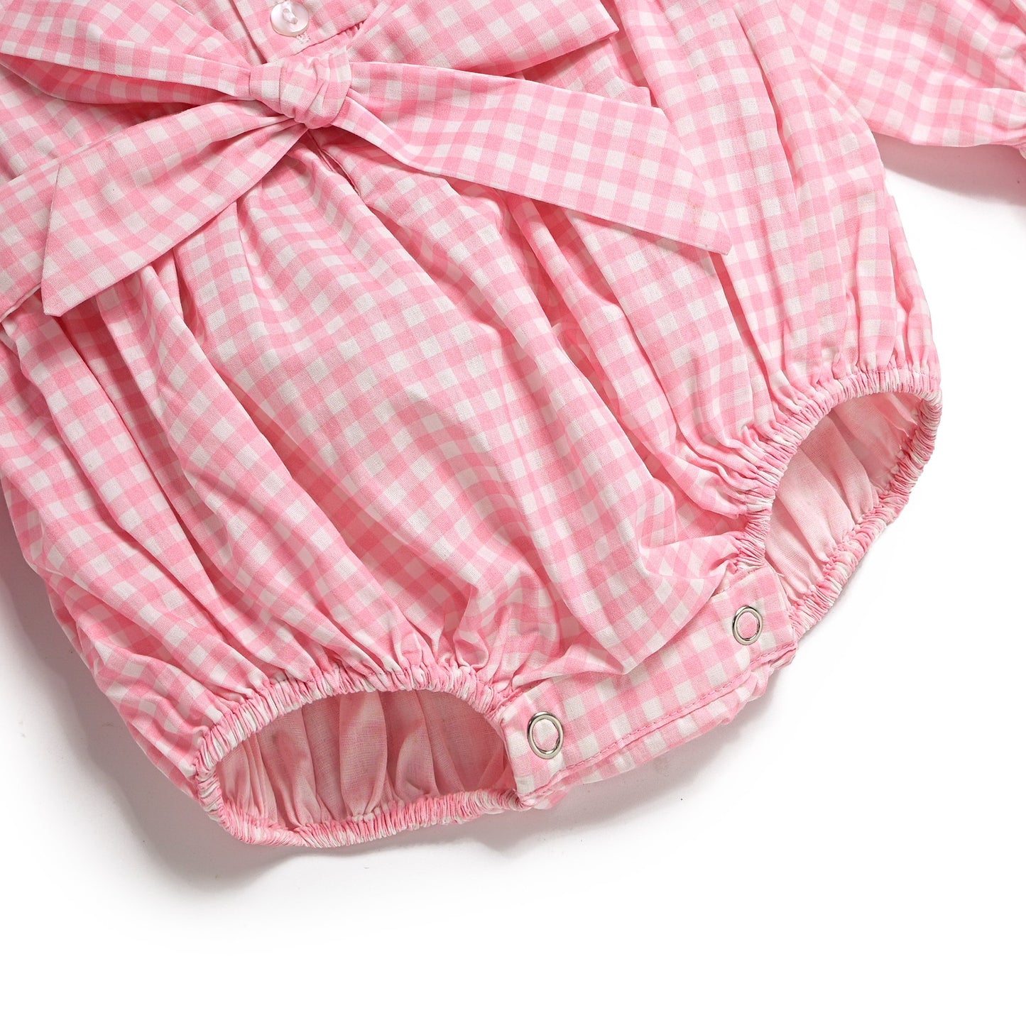 Christmas Tree Bow Smock Bubble, Pink